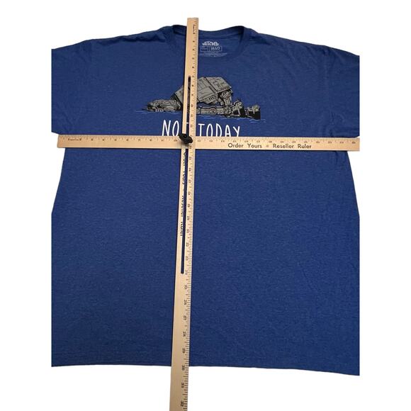 Star Wars AT-AT “Not Today” Graphic T-Shirt Blue XL Mad Engine Funny Tee Empire - Picture 7 of 7